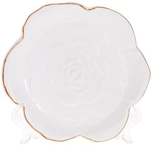 Десертні тарілки 16х15.5х2.5см White-Gold Rose Bona DP118445