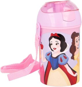 Дитяча пляшка для води із ремінцем 450 мл Stor Disney Princess (51269)