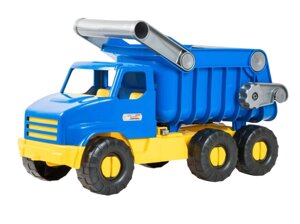 Дитяча машина Tigres Сміттєвоз City Truck 39х19х25 см Жовто-блакитний (102159)