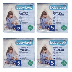 Дитячі одноразові підгузки Babylove Premium 5+ juniorplus (11-18) кг 136 шт