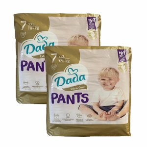 Дитячі одноразові підгузки-трусики Dada Extra Care 7 XXL (18+ кг) 56 шт