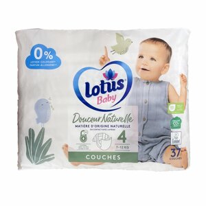 Дитячі підгузки Lotus Baby 4 (7-12 кг. 37 шт