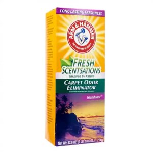 Дезодорант для килимів у вигляді порошку Arm & Hammer Fresh Scentsations Carpet Odor Eliminator Island Mist 850г