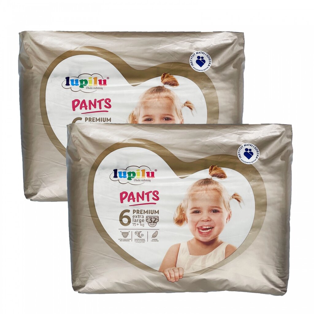 Дитячі підгузки - трусики Lupilu Pantsy Premium Jumbo Bag 6 Extra Large 15+ кг 64 шт від компанії Лізок - фото 1