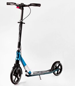 Двоколісний складаний самокат Best Scooter 100 кг Black and blue (113198)