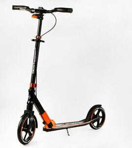 Двоколісний складаний самокат Best Scooter 100 кг Black and orange (113216)