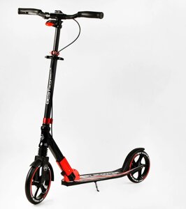 Двоколісний складаний самокат Best Scooter 100 кг Black and red (113219)