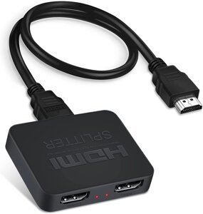 Двопортовий активний відеорозгалужувач Addap HVS-07 4К HDMI спліттер на 2 виходи