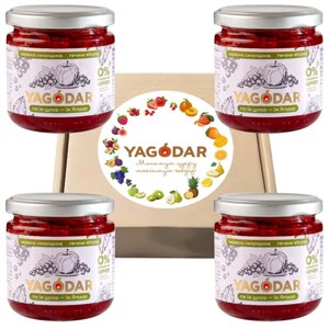 Джеми без цукру YAGODAR Печене яблуко Червона смородина 4 шт (2344975541)