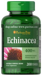 Ехінацея Puritan's Pride Echinacea 400 mg 200 Caps