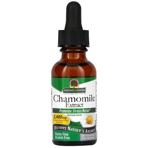 Екстракти підвищення імунітету Nature's Answer Chamomile Extract 2400 mg Alcohol-Free 30 ml 15 servings