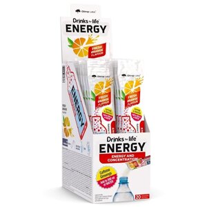 Енергетик Olimp Nutrition Drinks for life ENERGY 20 х 4 g Orange