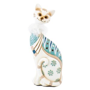 Фігурка інтер'єрна White cat 24 см ArtDeco AL117947