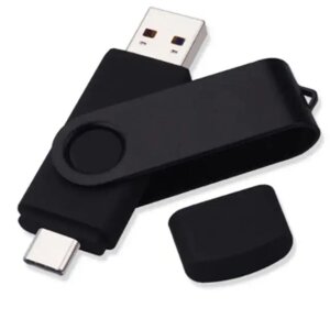 Флеш накопичувач для комп'ютера та телефону Bliksem 64 Гб 3 у 1 USB Type-C Micro USB Black