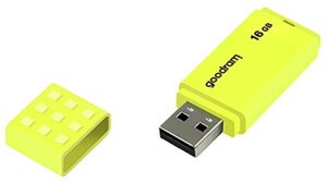 Флеш-накопичувач USB 16GB goodram UME2 yellow (UME2-0160Y0r11)