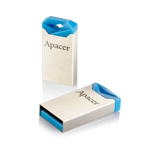 Флеш-накопичувач USB 32GB Apacer AH111 Silver/Blue (AP32GAH111U-1)