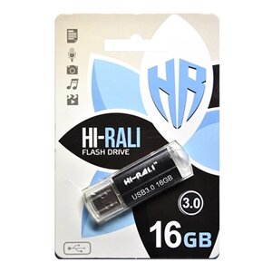 Флеш-накопичувач USB3.0 16GB Hi-Rali Corsair Series Black (HI-16GB3CORBK)