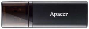 Флешка flash drive apacer AH25B 64GB (AP64GAH25BB-1) black (6656544)