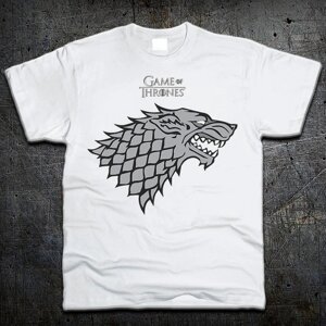 Футболка Fruit of the Loom Будинок Старк Гра Престолів House Stark Game of Thrones Білий 116 см (93142)