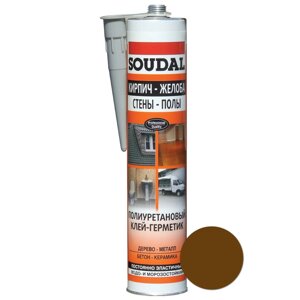 Герметик поліуретановий SOUDAL PU Sealant коричневий 290мл