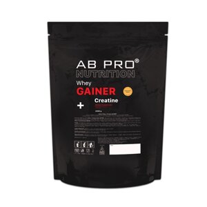 Гейнер AB PRO Whey + Creatine Gainer 2000 g /18 servings/ Полуниця