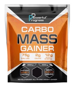 Гейнер Powerful Progress Carbo Mass Gainer 4000 g /40 servings/ Hazelnut