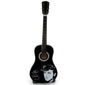 Гітара Elvis мініатюра дерево GUITAR A ELVIS BLACK 24 см чорний (DN29995)