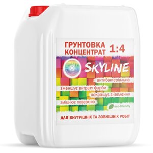 Грунтовка акрилова глибокопроникна концентрат 1:4 SkyLine 10л Білий