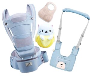 Хіпсіт ерго-рюкзак кенгуру перенесення Baby Carrier 6 в 1 і іграшка Пушин кіт Банан (vol-1908)