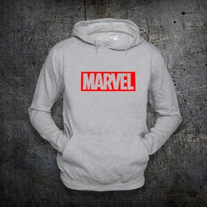 Худі Fruit of the Loom Логотип Марвел Кофта Logo Marvel Сірий L (1491089)