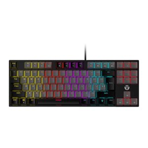 Ігрова дротова механічна клавіатура Fantech ATOM MK876 RGB Без NumPad Black/Gray