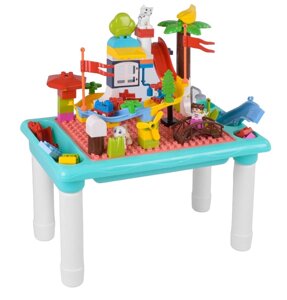 Ігровий столик із конструктором Yufeng Building blocks table 78 деталей Multicolor (92700)