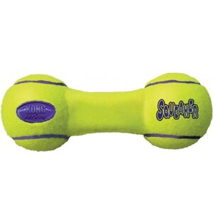 Іграшка повітряна гантель для собак малих порід KONG AirDog Squeaker Dumbbell S 5.1x13.3x5.1 см Жовтий (035585775258)