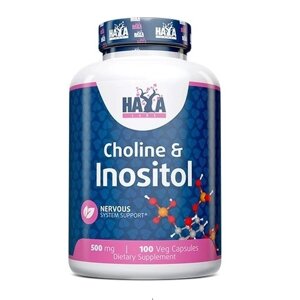 Інозитол haya labs choline & inositol 100 veg caps