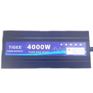 Інвертор напруги Tigee Power Inverter 005 c 12V на 220V 4000W чиста синусоїда Black (11043-hbr)