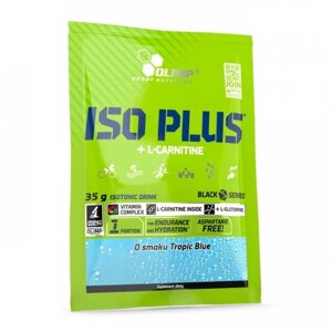 Ізотонік Olimp Nutrition Iso Plus+ L-Carnitine sachet 35 g Tropic Blue