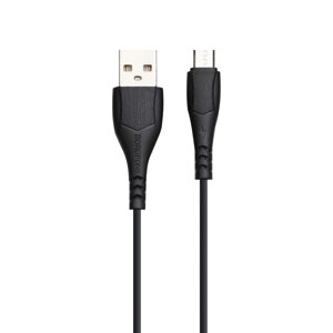 Кабель Borofone BX37 Wieldy USB - microUSB 2. A Max 1 m Чорний