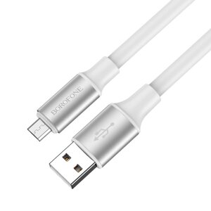 Кабель Borofone BX82 Bountiful USB to Micro-USB 1 m 2.4A Білий