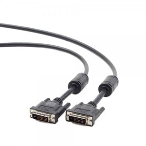 Кабель Cablexpert CC-DVI2-BK-6 DVI-D/DVI-D Dual link 1.8м чорний