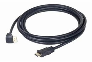 Кабель Cablexpert (CC-HDMI490-10) HDMI to HDMI V. 1.4, вилка / кутова вилка 3 м чорний