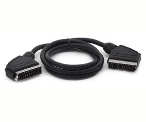 Кабель для підключення електроніки SCAN SCART - SCART 1.2 мBlack