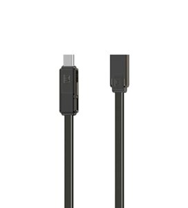 Кабель для заряджання USB Combo 3-in-1 Remax RC-070th Gplex Lightning/microUSB Type-C 1 м Dark Gray