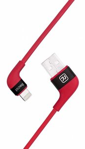 Кабель для заряджання USB Recci RCL-J100 Swift USB/Lightning 2.4А 1 м Red