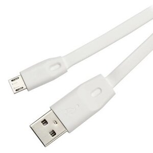 Кабель для заряджання USB Remax RC-001 m USB/МicroUSB 2.1A Full Speed 2 м White