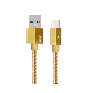 Кабель для заряджання USB Remax RC-110a Gefon 2.1A USB/Type C 1 м Gold