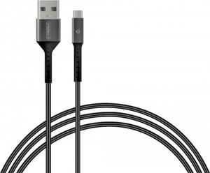 Кабель Intaleo CB0 USB-microUSB 1.2м Black/Grey (1283126495649)