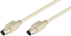 Кабель клавіатури-мишки Goobay PS2 M/M 2.0m D=4.0mm Mini-DIN 6pin сірий (75.03.3397)