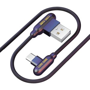 Кабель Luxe Cube Game USB-microUSB, 1м, чорний (8886668686143)