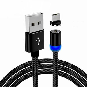 Кабель магнітний 360 Quick Charge 2A 1m micro USB 4991