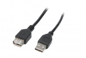 Кабель maxxter U-AMAF-6 USB 2.0 AM/USB 2.0 AF 1.8м